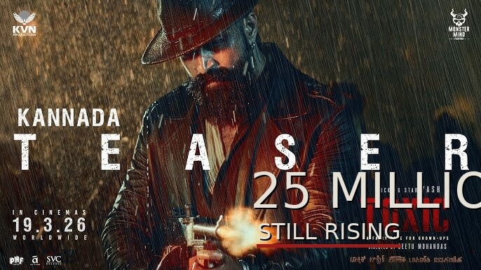 Rocking Star Yash Toxic ಸಿನಿಮಾ ಟೀಸರ್ ಪೋಸ್ಟರ್